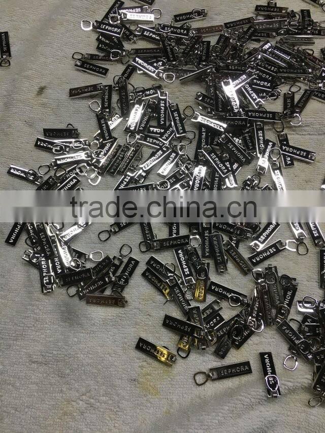 2016 Cheap Wholesale Factory Direct painted plating auto lock long zippper pulls/metal zipper sliders