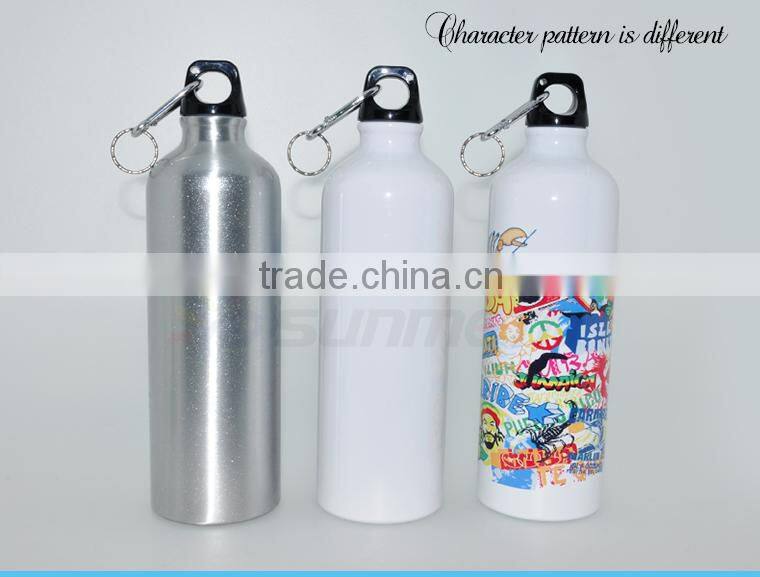 Sunmeta factory supply blank 750ml sublimation aluminum sports bottle(LH-04)