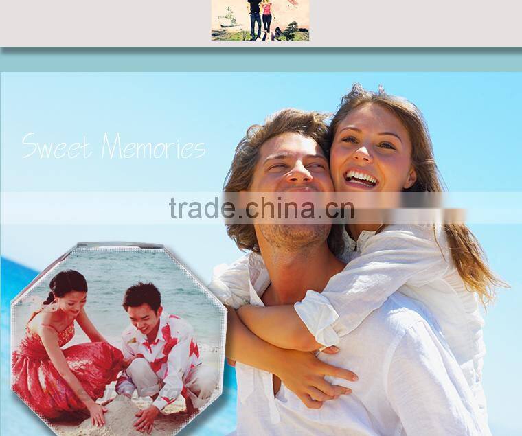 Sunmeta directly sublimation decoration photo crystal, crystal octagonal for christmas gifts(BSJ26C)