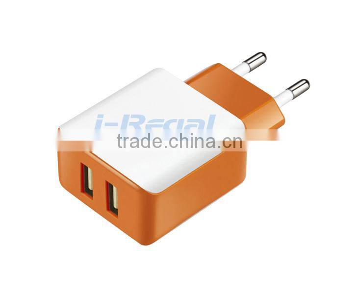 5v 2.1a USB mobile phone travel charger with CE Rohs approval Manufacture