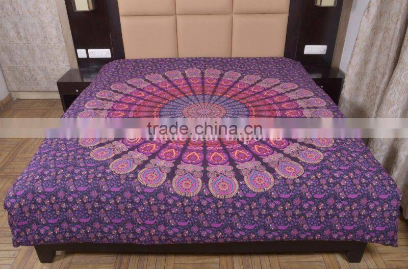 Indian Ethnic Mandala Duvet Cover Set Cotton Blanket Doona Covers Boho Quilt Covers Hippie Bedding Throw