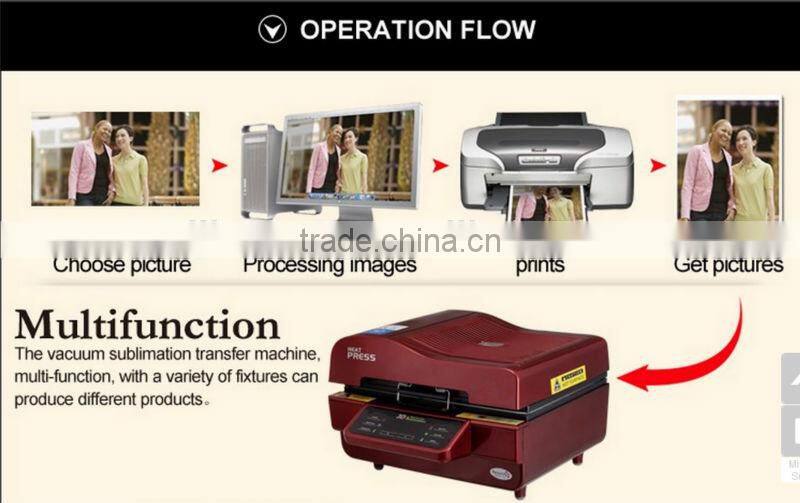 Semi-Automatic Automatic Grade and Heat Press Machine,3D Heat Transfer Type sublimation vacuum heat press machine