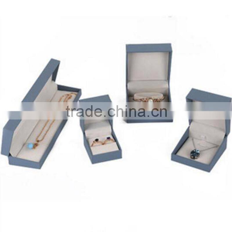 2016 Manufactory plastic shell fancy paper craft jewelry box with logo printed