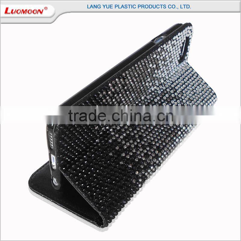 Two mobile phone PU cell phone case for android 5 inch leather case