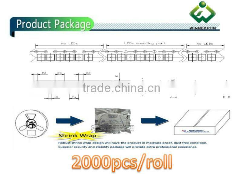 High brightness 6-9LM white 3528 SMD LED