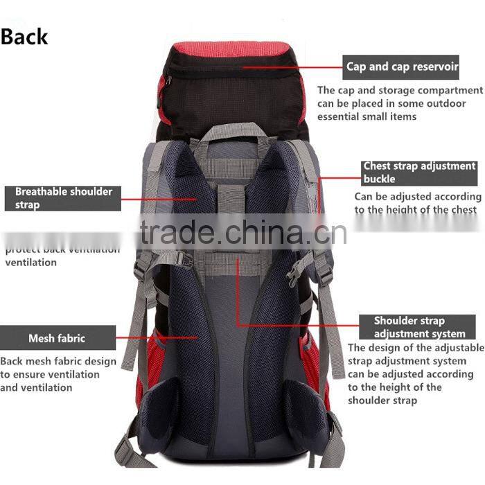 hiking backpack with custom design