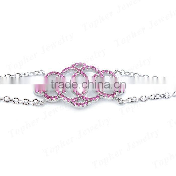 Fashion design 925 sterling silver 2015 charm bracelet