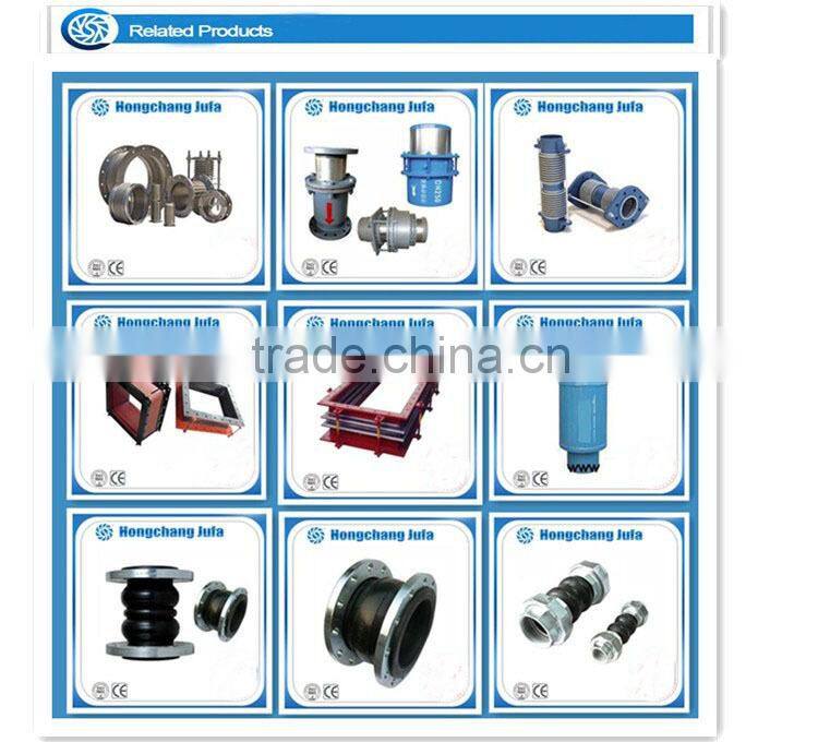 Double steel flange end high pressure metal bellows pipe joint