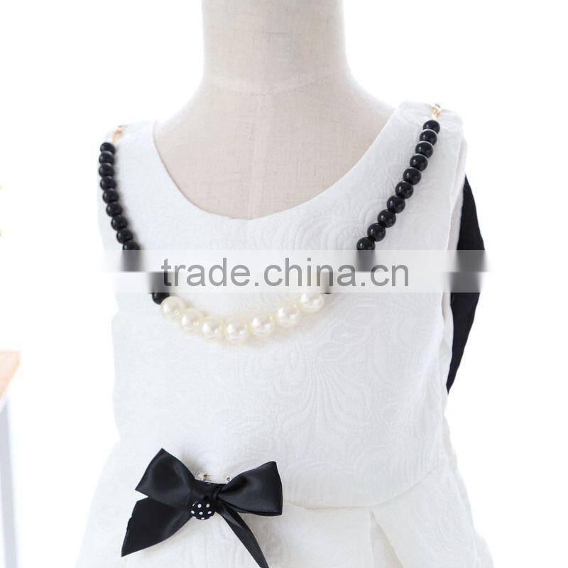 kids fashion dress high quality cotton birthday printed dress for kids