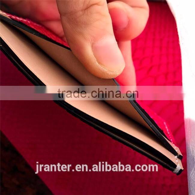 Business credit card pouch bag handcrafted python snakeskin leather id card holder