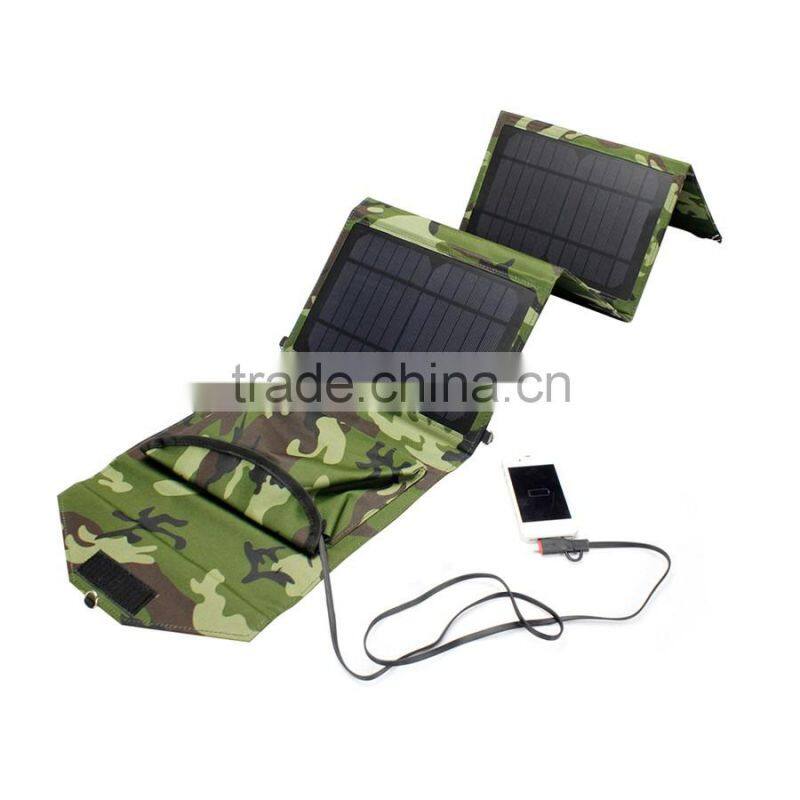 Dual USB 5V 1A/2A foladable and portable flexible solar panel charger