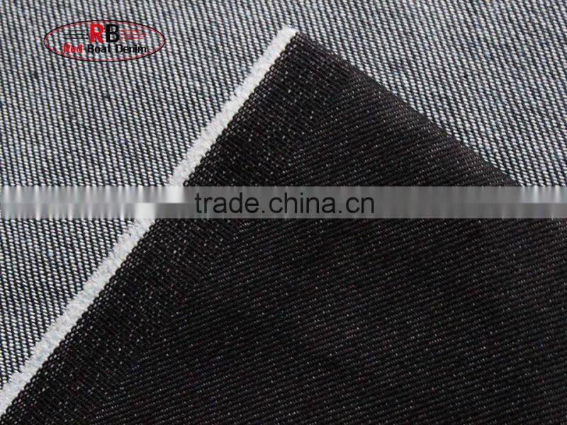 Factory Stock Lot 7oz Black twill 72%Cotton Denim Fabric