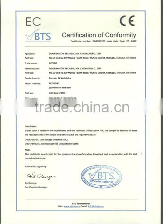 NDS3542A 4 hdmi input encoder modulator