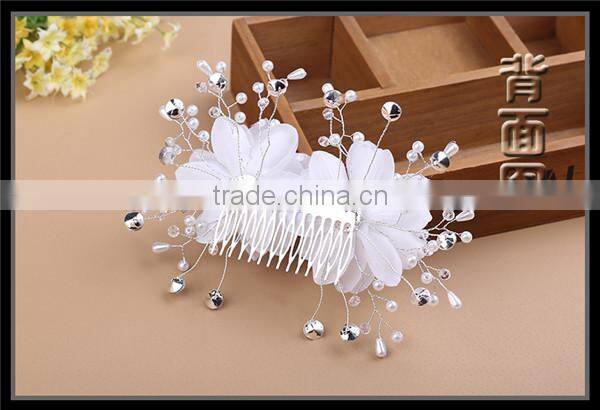 MYLOVE Women Flower Crystal Rhinestone Pearls bridal Hair Comb Clip Wedding Bridal MLF130