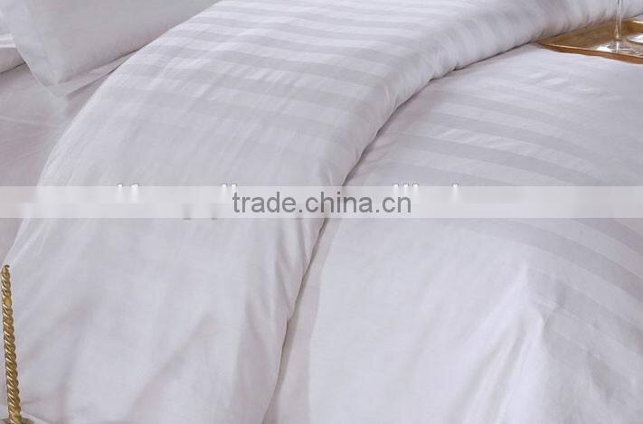 100% Cotton Sateen Stripe Hotel Bedding Set,Duvet Cover Set