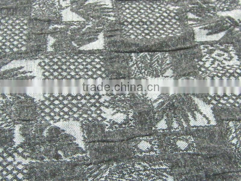 knit jacquard two layer jacquard knitting fabric TR composition