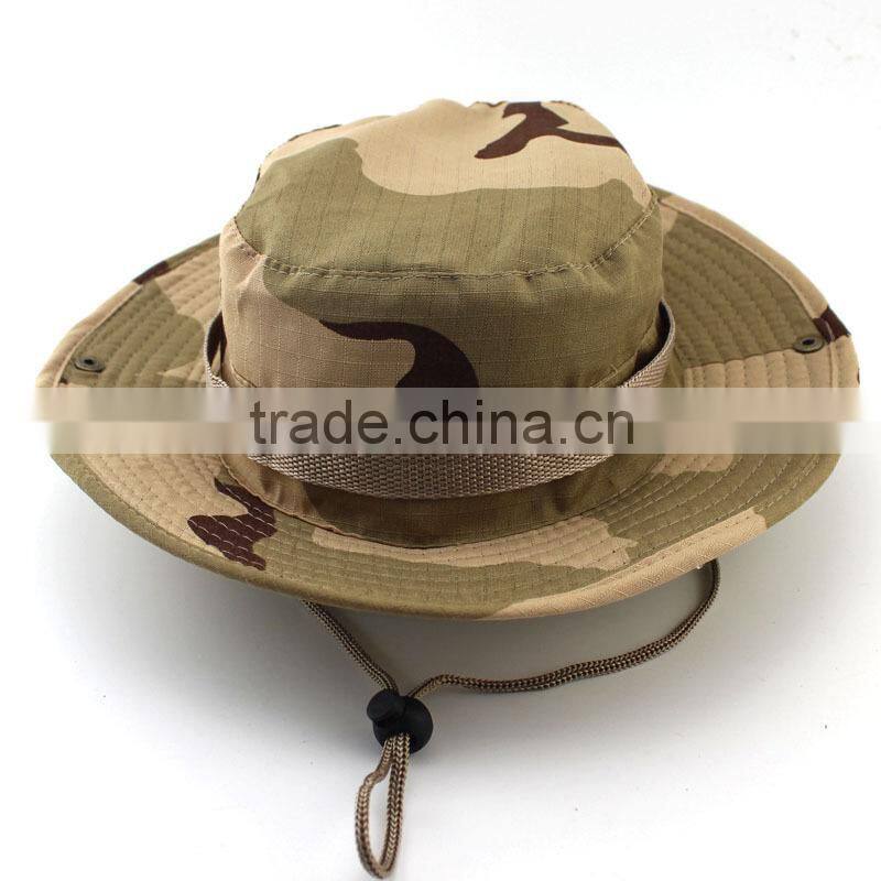 Bucket Hat Boonie Hunting Fishing Outdoor Cap - Wide Brim Military Boonie Hat