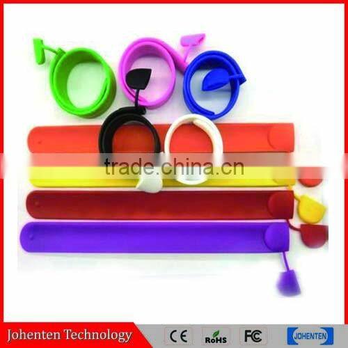 Custom silicone bracelet USB Flash Drive disk stick