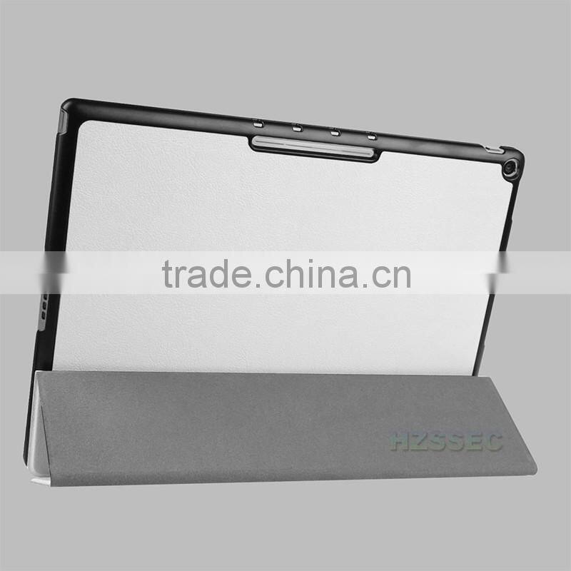 Protective simple busniess white leather flip case stand tablet cover case for Google Pixel C