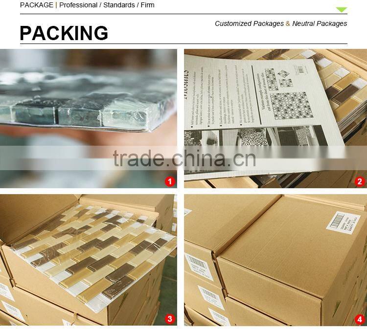 Classic Slate mix crystal glass mosaic tile