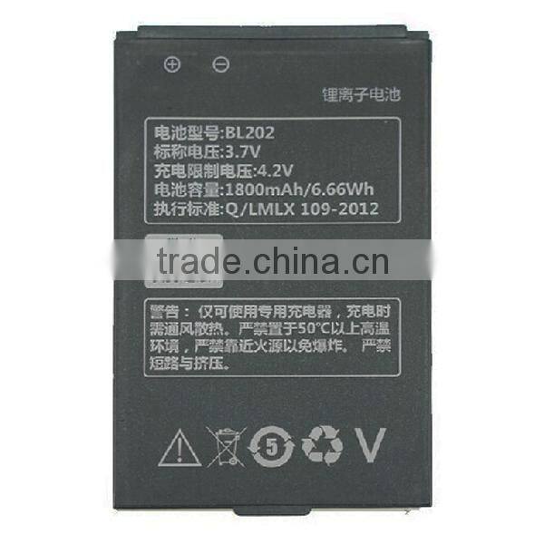 1800mAh Lithium Battery For Lenovo MA168 MA169 Battery BL202 Batteria Cell Phone Battery