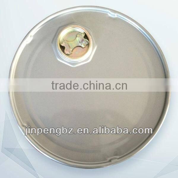 printed painting round metal can with lid