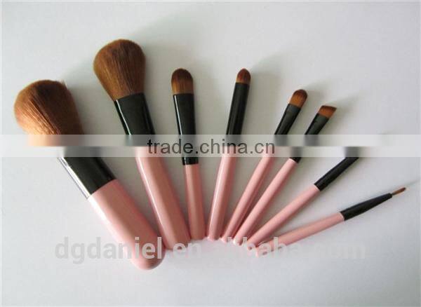 Wholesale 11pcs Long blue ferrule Cosmetic makeup brushes,Two tone Makeup brush set