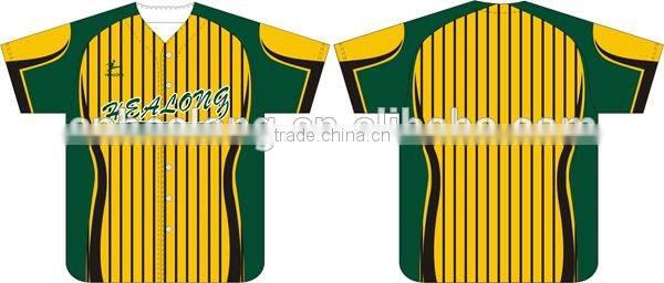 Custom Made Blue White Stripe Baseball Uniforms With Sublimation Printing