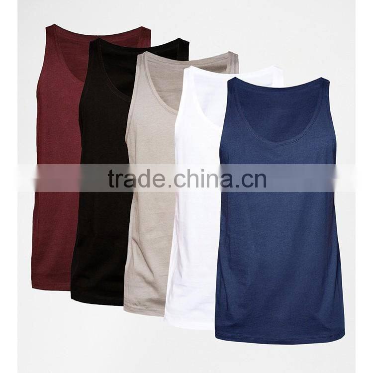 New style hot sale custom gym wear tank top for men