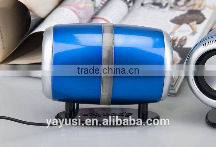 High Gloss Surface 2.0 CH USB Mini Computer Speaker For Laptop, 5W*2