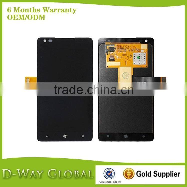 Wholesale price original lcd screen display digitizer with frame for Nokia Lumia 900 lcd