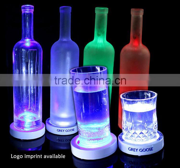 Wedding Favor Customized Led Flashing Tea Cup Coaster