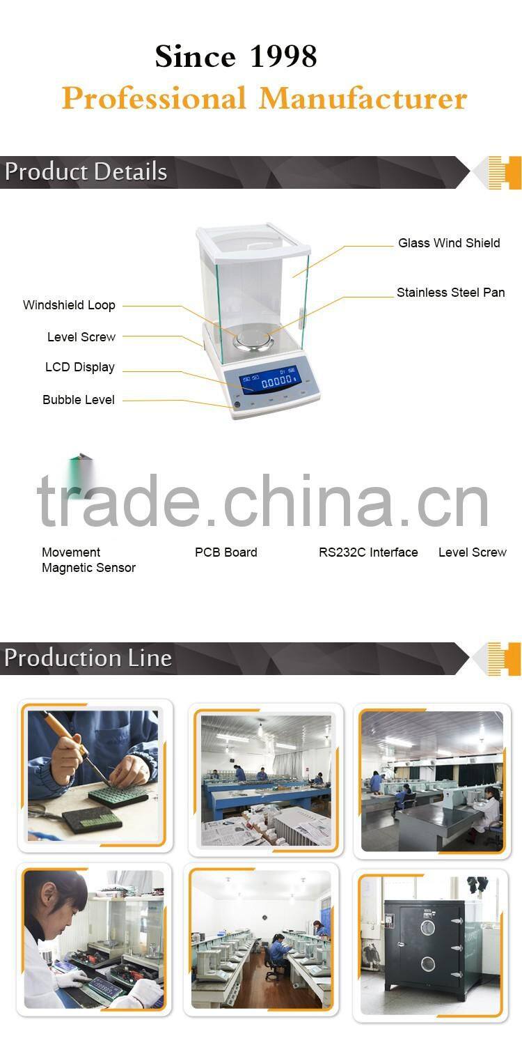 220g 0.1mg internal calibration new lab electronic balance scale