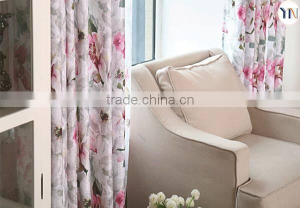 floral pattern printing blackout fabric for window curtain, best curtain design for girls, china blackout fabric wholesale