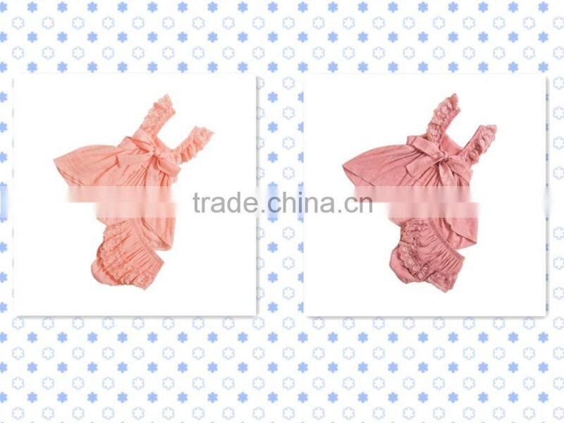 2016 new design Princess baby girls swing top set,children clohting set with lace shoulder straps,kids summer wear swing outfit