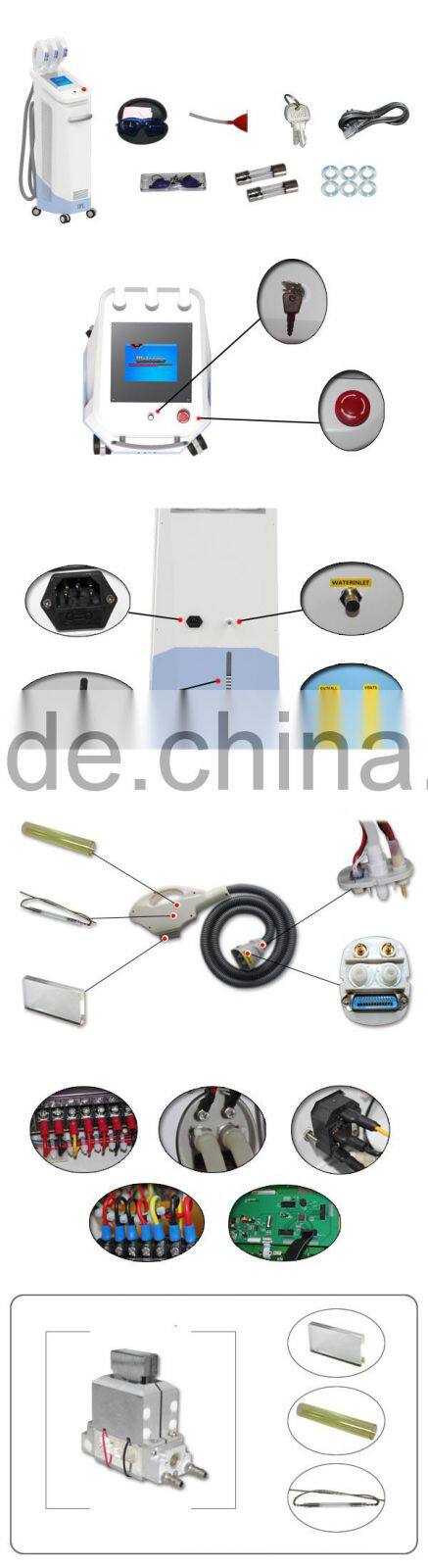 Portable fashionable permanent home use ipl machine for hair removal