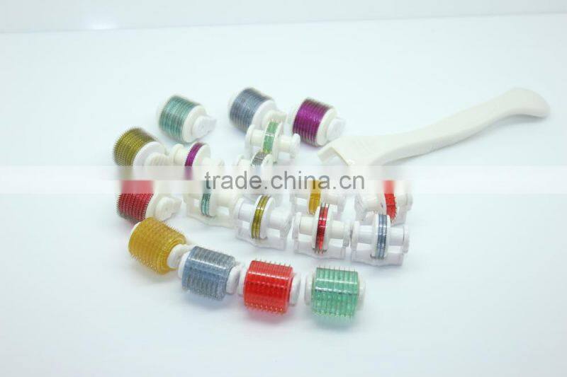 Newest 4 in 1 derma roller 300/720/1200 needles stainless derma roller