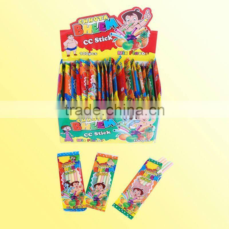 cc sour powder candy with toy candy and card