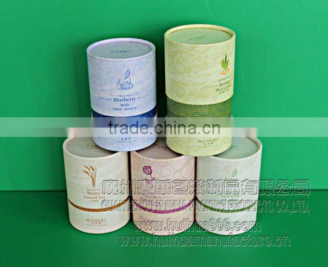 eco friendly cylinder paper box tube packaging paper can wholesale