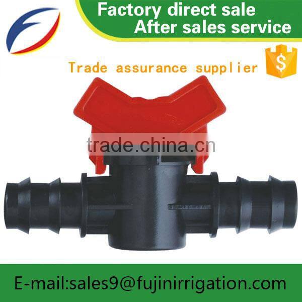 Float garden hose shut off hose barb plastic check valve