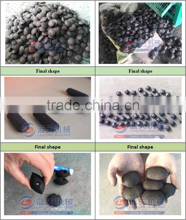 Compact and durable coal powder charcoal briquette ball press machine