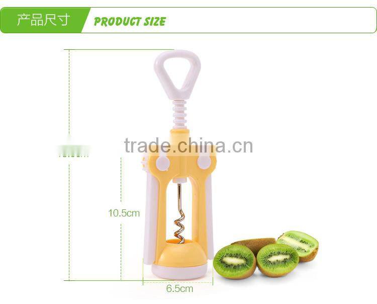 multifunctional red wine and champagne bottle opener--pink 821