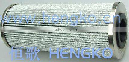 Stainless steel hydraulic oil filter cartridge