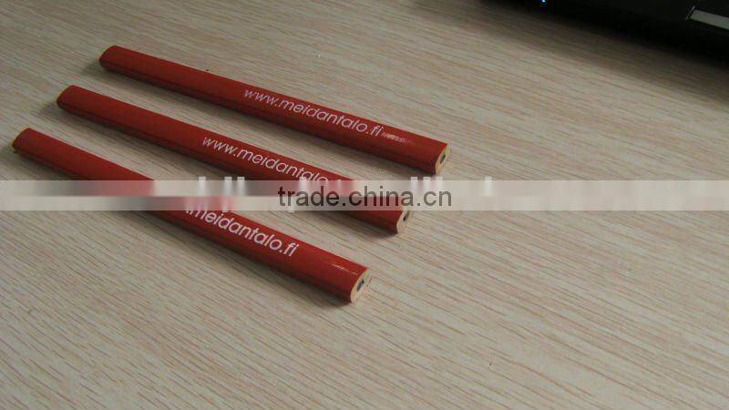 wooden carpenter pencil, wooden pencil