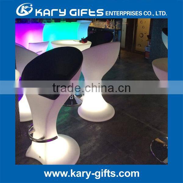 Illuminated furniture nightclub stool led bar chair