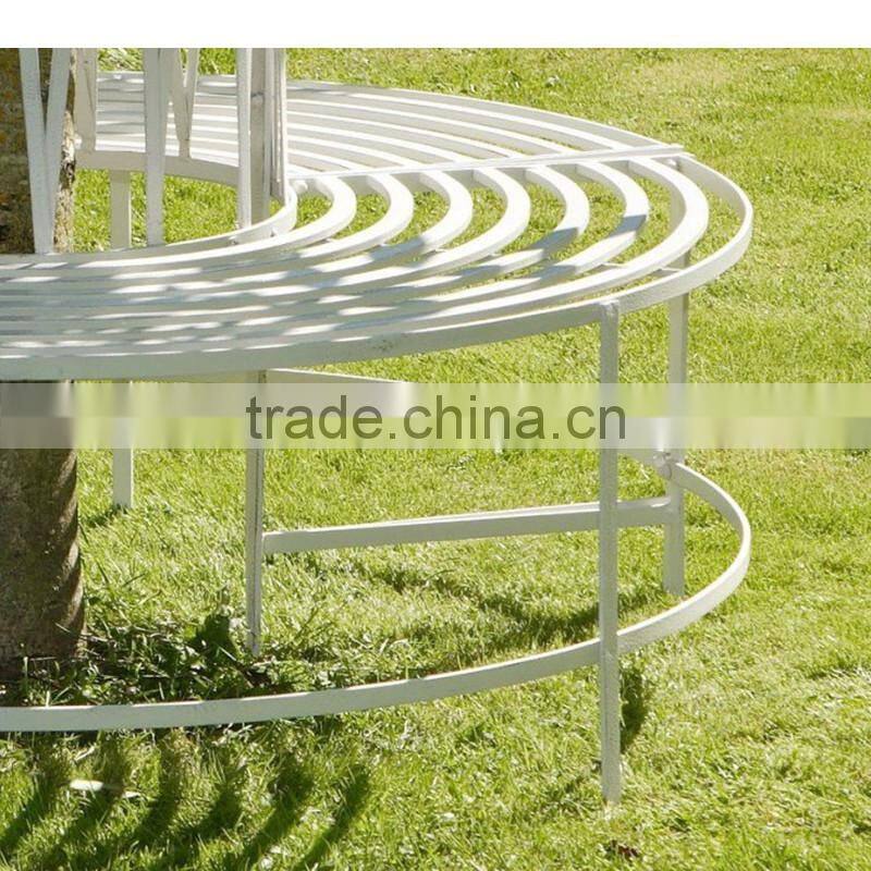 Vintage garden wrought iron garden bench