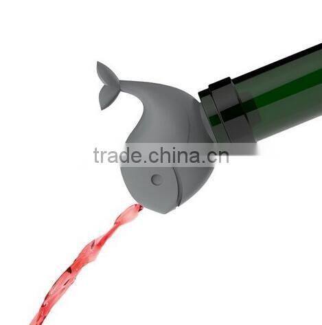 Silicone Wine Pourer and Stopper Spout