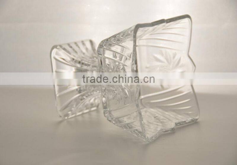 SGS inspection Anhui factory glassware Wholesale decoration fruit plate