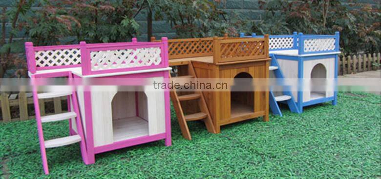 Unique design decorated dog kennel house