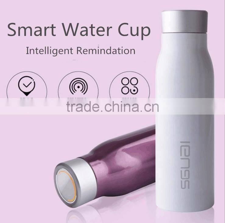New Smart Water Vacuum Bottle with Reminder, Mobile APP Control Intelligent Outdoor Sport Water Cup For Wholesale